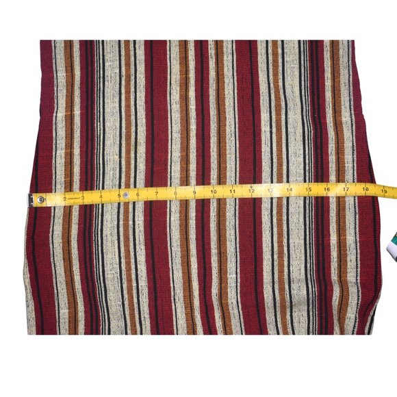 Vintage 70s Rikma Caftan Dress Angel Bell Sleeves Boho Woven Stripes XS S - Picture 10 of 11